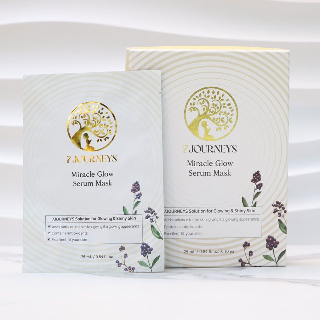 7 Journeys Miracle Glow Serum Mask 25ml (10 sheets)
